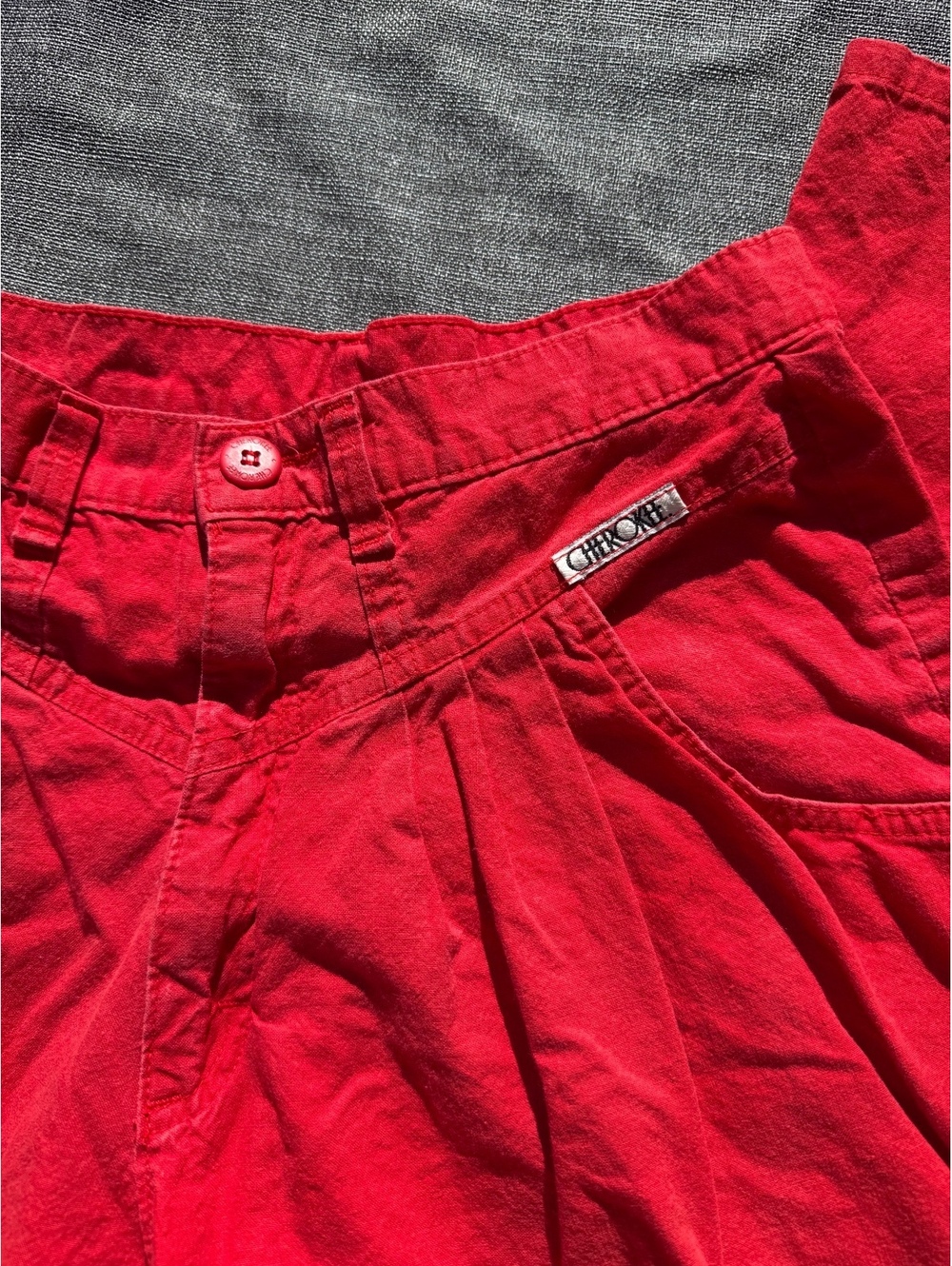 Cherokee vintage 80’s Red high wasted pleated Pants Size 12